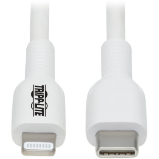 Picture of Tripp Lite USB-C to Lightning Sync/Charge Cable (M/M), MFi Certified, White, 2 m (6.6 ft.)