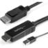 Picture of StarTech.com 6ft (2m) HDMI to DisplayPort Cable 4K 30Hz - Active HDMI 1.4 to DP 1.2 Adapter Cable with Audio - USB Powered Video Converter