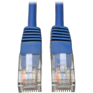 Picture of Tripp Lite 4ft Cat5e / Cat5 350MHz Molded Patch Cable RJ45 M/M Blue 4'