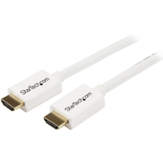 Picture of StarTech.com 2m (6 ft) White CL3 In-wall High Speed HDMI Cable - Ultra HD 4k x 2k HDMI Cable - HDMI to HDMI M/M