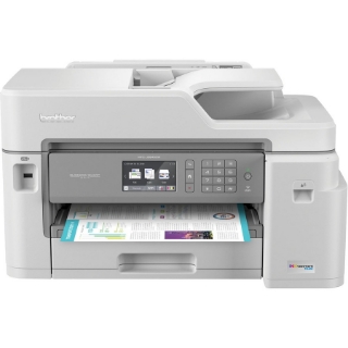 Picture of Brother MFC-J5845DW XL Extended Print INKvestment Tank Color Inkjet All-in-One Printer-Duplex Printing-2-Years of Ink In-box-Copier/Fax/Scanner-35 ppm Mono/27 ppm Color Print-4800x1200 dpi Print-350 sheets Input-1200 dpi Optical Scan-Wireless LAN