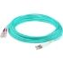 Picture of AddOn 13m LC (Male) to SC (Male) Straight Aqua OM4 Duplex Fiber OFNR (Riser-Rated) Patch Cable