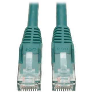 Picture of Tripp Lite 7ft Cat6 Gigabit Snagless Molded Patch Cable RJ45 M/M Green 7'