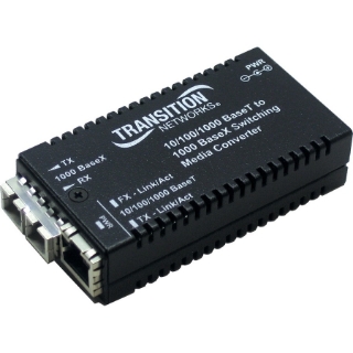 Picture of Transition Networks 10/100/1000Base-TX to 1000Base-SX Media Converter