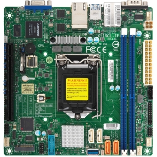 Picture of Supermicro X11SCL-IF Server Motherboard - Intel C242 Chipset - Socket H4 LGA-1151 - Mini ITX