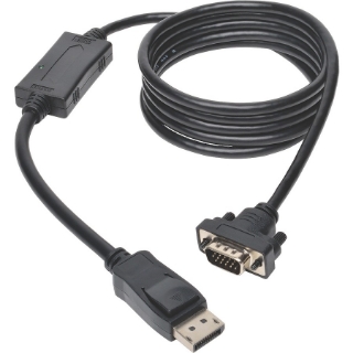 Picture of Tripp Lite 6ft DisplayPort to VGA / DP to VGA Adapter Active Converter with Latches to HD15 DPort 1.2 M/M