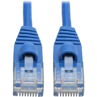 Picture of Tripp Lite Cat6a 10G Snagless Molded Slim UTP Patch Cable M/M Blue 2ft 2'