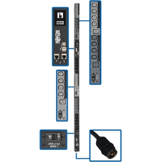 Picture of Tripp Lite 3-Phase PDU Switched 14.5kW 200/208/240V 24 C13;6 C19; CS8365C