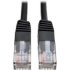 Picture of Tripp Lite 4ft Cat5e / Cat5 350MHz Molded Patch Cable RJ45 M/M Black 4'