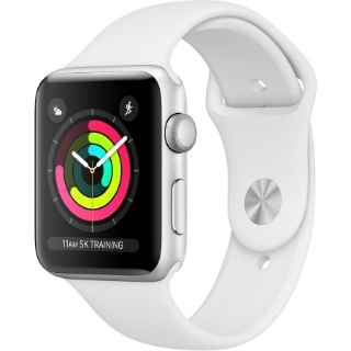 Picture of Apple Watch Series 3 GPS, 42mm Silver Aluminum Case with White Sport Band