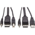 Picture of Tripp Lite DisplayPort KVM Cable Kit 3 in 1 4K USB 3.5mm Audio 3xM/3xM 10ft