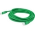 Picture of AddOn 14ft RJ-45 (Male) to RJ-45 (Male) Shielded Straight Green Cat6A STP PVC Copper Patch Cable