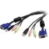 Picture of StarTech.com 6 ft 4-in-1 USB VGA KVM Switch Cable with Audio