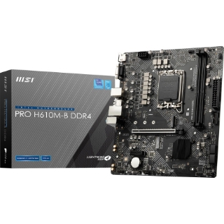 Picture of MSI H610M-B DDR4 Desktop Motherboard - Intel H610 Chipset - Socket LGA-1700 - Micro ATX