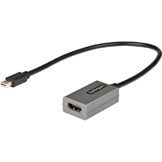 Picture of StarTech.com Mini DisplayPort to HDMI Adapter, mDP to HDMI Adapter Dongle, 1080p, Mini DP 1.2 to HDMI Video Converter, 12" Long Cable