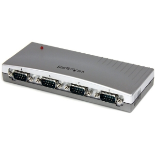 Picture of StarTech.com USB to Serial Adapter Hub - 4 Port - Bus Powered - DB9 (9-pin) - USB Serial - FTDI USB to Serial Adapter