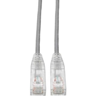 Picture of Tripp Lite Cat6 UTP Patch Cable (RJ45) - M/M, Gigabit, Snagless, Molded, Slim, Gray, 7 ft.