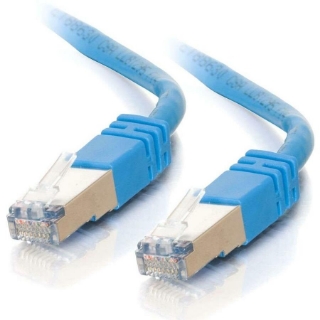 Picture of C2G 7ft Cat5e Ethernet Cable - Snagless Shielded (STP) - Blue