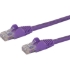 Picture of StarTech.com 25ft CAT6 Ethernet Cable - Purple Snagless Gigabit - 100W PoE UTP 650MHz Category 6 Patch Cord UL Certified Wiring/TIA