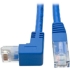 Picture of Tripp Lite Down-Angle Cat6 UTP Patch Cable (RJ45) - 1 ft., M/M, Gigabit, Molded, Blue