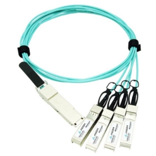 Picture of Axiom 100GBASE-AOC QSFP28 to 4 SFP28 Active Optical Cable Extreme Compatible 10m