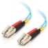 Picture of C2G 8m LC-LC 10Gb 50/125 OM3 Duplex Multimode PVC Fiber Optic Cable (USA-Made) - Aqua