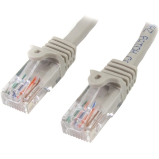 Picture of StarTech.com Snagless UTP Patch Cable - RJ-45 (M) - RJ-45 (M) - 0.9 m - UTP - ( CAT 5e ) - gray