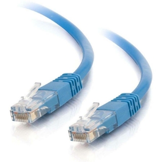 Picture of C2G-25ft Cat5e Molded Solid Unshielded (UTP) Network Patch Cable - Blue