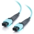 Picture of C2G-15m MTP 10Gb 50/125 OM3 Multimode Fiber Optic Cable (Plenum-Rated) - Aqua