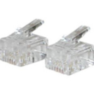 Picture of C2G RJ11 6x4 Modular Plug for Round Solid Cable - 50pk