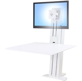 Picture of Ergotron WorkFit-SR Desk Mount for Monitor, Keyboard - White