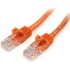 Picture of StarTech.com Snagless Cat5e UTP Patch cable - RJ-45 (M) - RJ-45 (M) - 0.9 m - UTP - ( CAT 5e ) - Orange