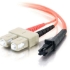 Picture of C2G-1m MTRJ-SC 62.5/125 OM1 Duplex Multimode PVC Fiber Optic Cable - Orange