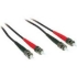 Picture of C2G-1m ST-ST 62.5/125 OM1 Duplex Multimode PVC Fiber Optic Cable - Black