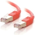 Picture of C2G-3ft Cat5e Molded Shielded (STP) Network Patch Cable - Red