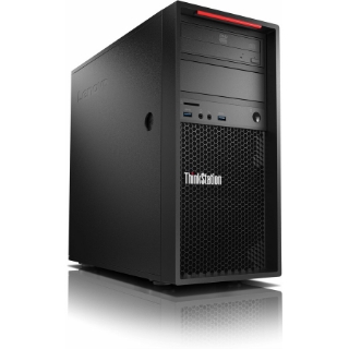 Picture of Lenovo ThinkStation P310 30AT000DUS Workstation - 1 x Intel Core i3 Dual-core (2 Core) i3-6100 6th Gen 3.70 GHz - 4 GB DDR4 SDRAM RAM - 1 TB HDD - Tower - Raven Black