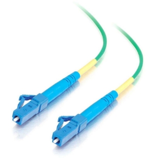 Picture of C2G-5m LC-LC 9/125 OS1 Simplex Singlemode PVC Fiber Optic Cable - Green