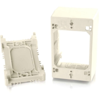 Picture of C2G Wiremold Uniduct Single Gang Extra Deep Junction Box - Ivory
