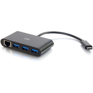 Picture of C2G USB C Hub with Ethernet - 3-Port USB Hub