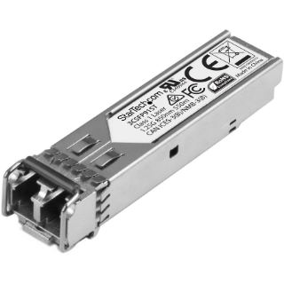 Picture of StarTech.com HPE 3CSFP91 Compatible SFP Module - 1000BASE-SX - 1GE Gigabit Ethernet SFP 1GbE Multi Mode Fiber Optic Transceiver - 550m DDM