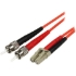 Picture of StarTech.com 1m Fiber Optic Cable - Multimode Duplex 50/125 - LSZH - LC/ST - OM2 - LC to ST Fiber Patch Cable