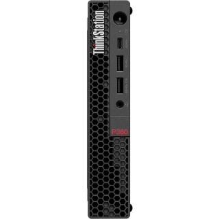 Picture of Lenovo ThinkStation P360 30FA001XUS Workstation - 1 x Intel Core i5 Hexa-core (6 Core) i5-12500T 12th Gen 2 GHz - 16 GB DDR5 SDRAM RAM - 512 GB SSD - Tiny - Black