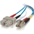 Picture of C2G-10m LC-SC 50/125 OM2 Duplex Multimode Fiber Optic Cable (Plenum-Rated) - Blue