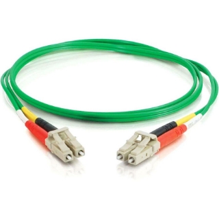 Picture of C2G-3m LC-LC 62.5/125 OM1 Duplex Multimode PVC Fiber Optic Cable - Green