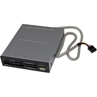 Picture of Star Tech.com 3.5in Front Bay 22-in-1 USB 2.0 Internal Multi Media Memory Card Reader - Black