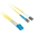 Picture of C2G-1m LC-ST 9/125 OS1 Duplex Singlemode Fiber Optic Cable (Plenum-Rated) - Yellow