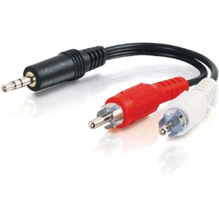 Picture of C2G 12ft Value Series One 3.5mm Stereo Male To Two RCA Stereo Male Y-Cable