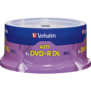 Picture of Verbatim DVD+R DL 8.5GB 8X with Branded Surface - 30pk Spindle