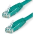 Picture of StarTech.com 10ft CAT6 Ethernet Cable - Green Molded Gigabit - 100W PoE UTP 650MHz - Category 6 Patch Cord UL Certified Wiring/TIA