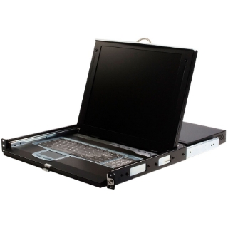 Picture of StarTech.com 1U 17" Rackmount LCD Console with 16 Port IP KVM